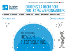 Tablet Screenshot of fondationdesetoiles.ca